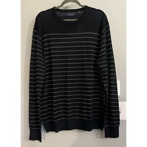 Tuscano Sweater‎ Striped Cotton Blend Crewneck Pullover Mens XXL New
